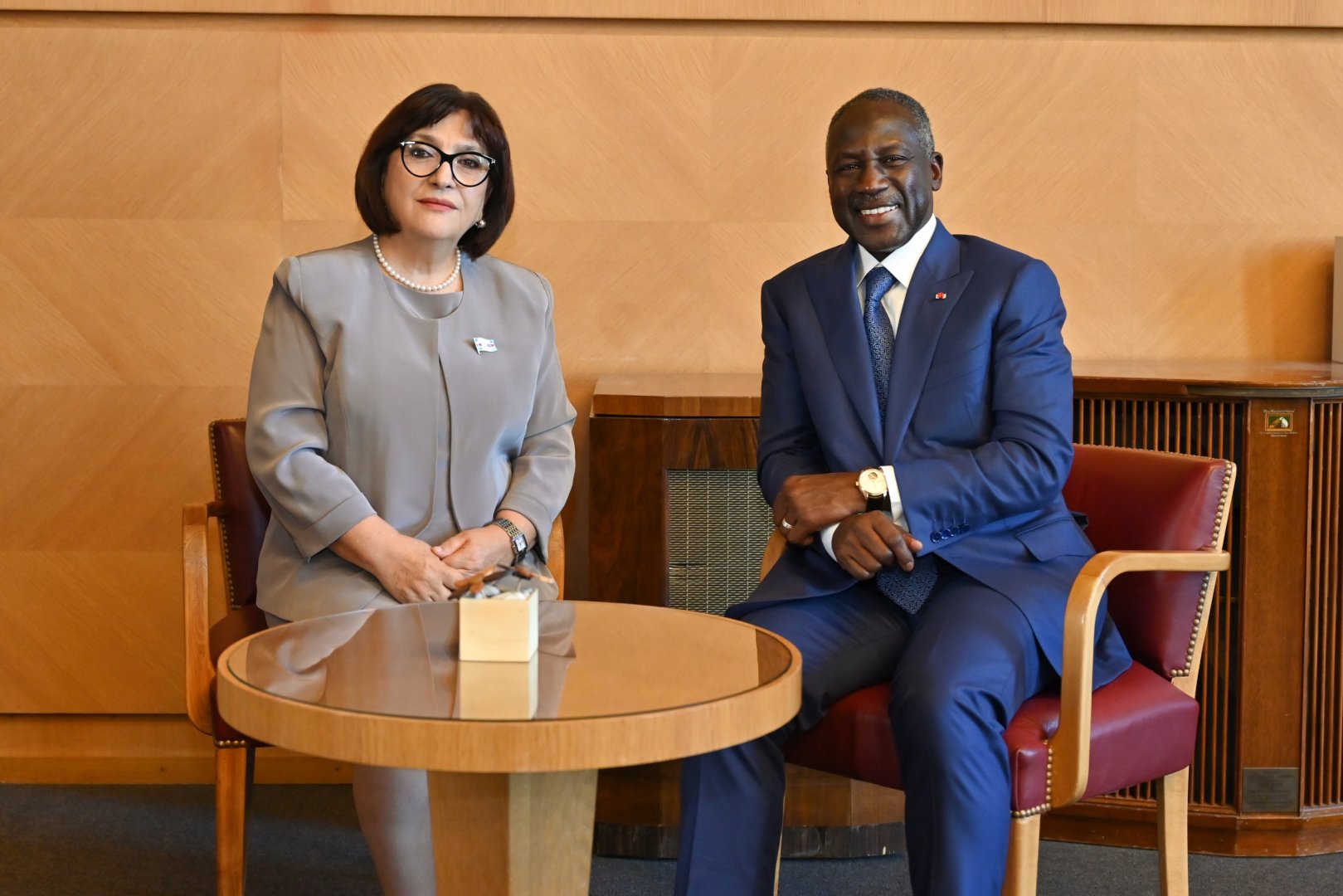 Sahibə Qafarova Cenevrədə bir sıra ölkələrin parlament sədrləri ilə görüşlər keçirib (FOTO)