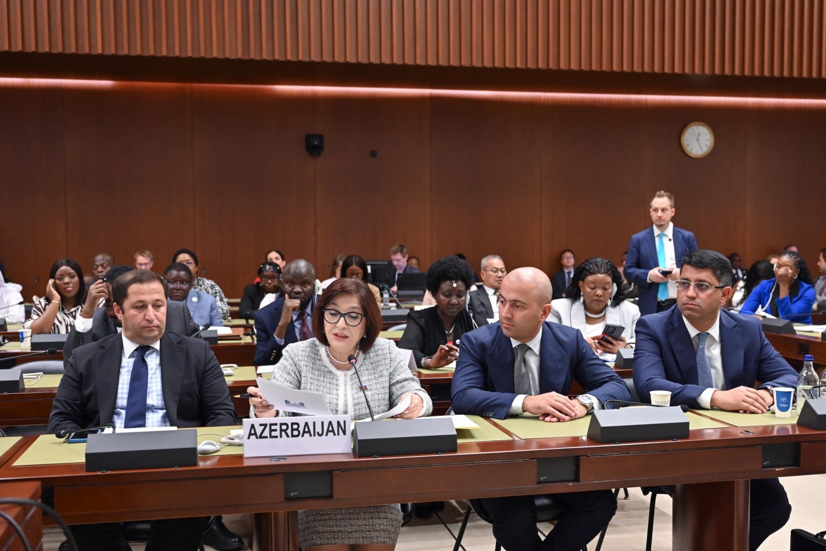 Sahibə Qafarova Parlament Sədrlərinin VI Dünya Konfransı çərçivəsində keçirilən panel müzakirəsində çıxış edib (FOTO)