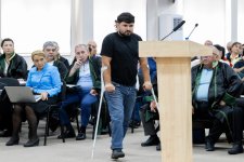 Ermənistan silahlı qüvvələrinin hücumları nəticəsində yaralanmış, mina qurbanı olmuş, əsirlikdə işgəncələr görmüş şəxslər məhkəmədə ifadə veriblər (FOTO)