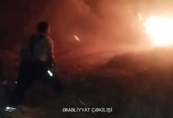 Şəkidə mürəkkəb relyefli dağlıq ərazidə yanğın olub (VİDEO)