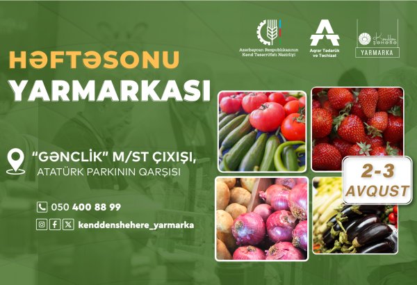 Bakıda növbəti “Kənddən Şəhərə” yarmarkası təşkil olunacaq