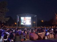 “Əhməd haradadır?” filmi Azərbaycan Kinosu Günündə açıq havada nümayiş olunub (FOTO)