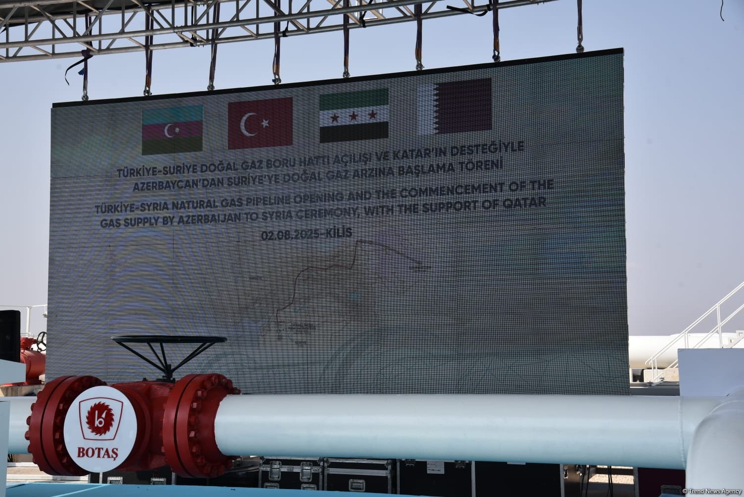 Azərbaycan qazının Suriyaya ixracına başlanıldı (FOTO) (YENİLƏNİB)