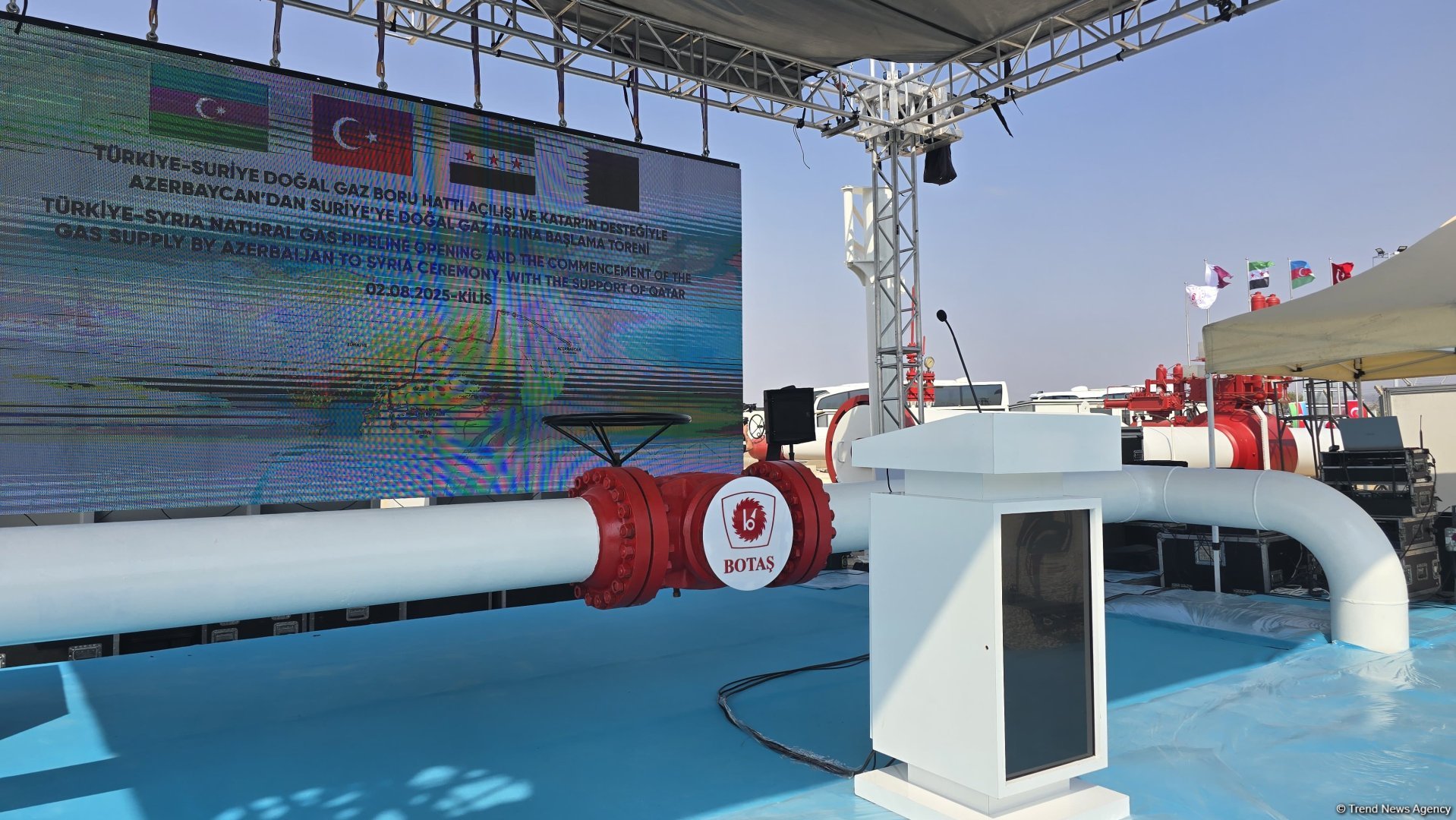Azərbaycan qazının Suriyaya ixracına başlanıldı (FOTO) (YENİLƏNİB)