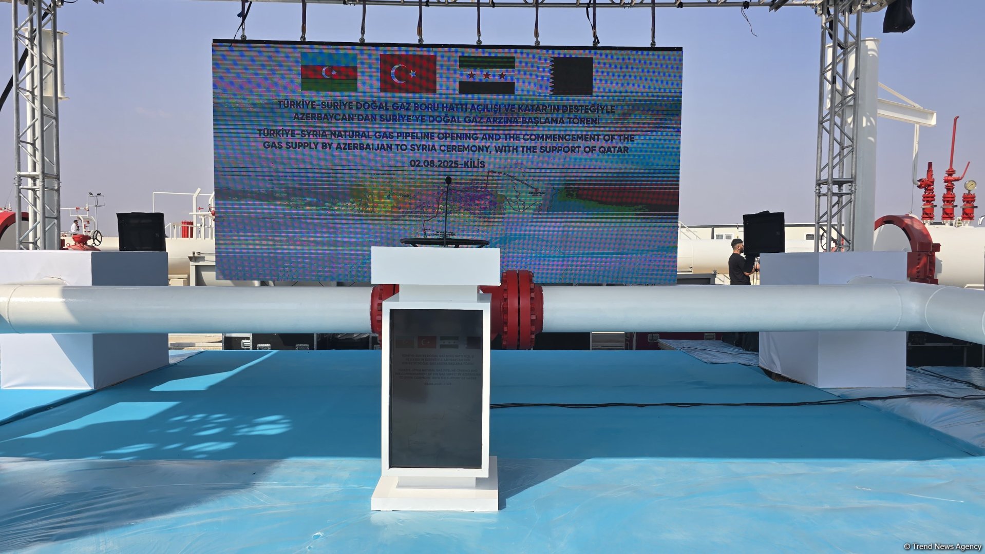 Azərbaycan qazının Suriyaya ixracına başlanıldı (FOTO) (YENİLƏNİB)