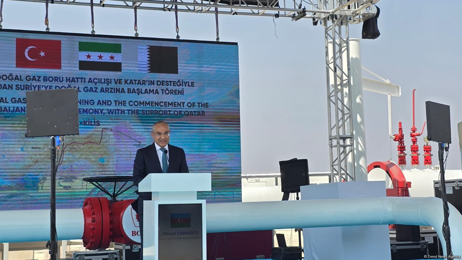 Azərbaycan qazının Suriyaya ixracına başlanıldı (FOTO) (YENİLƏNİB)