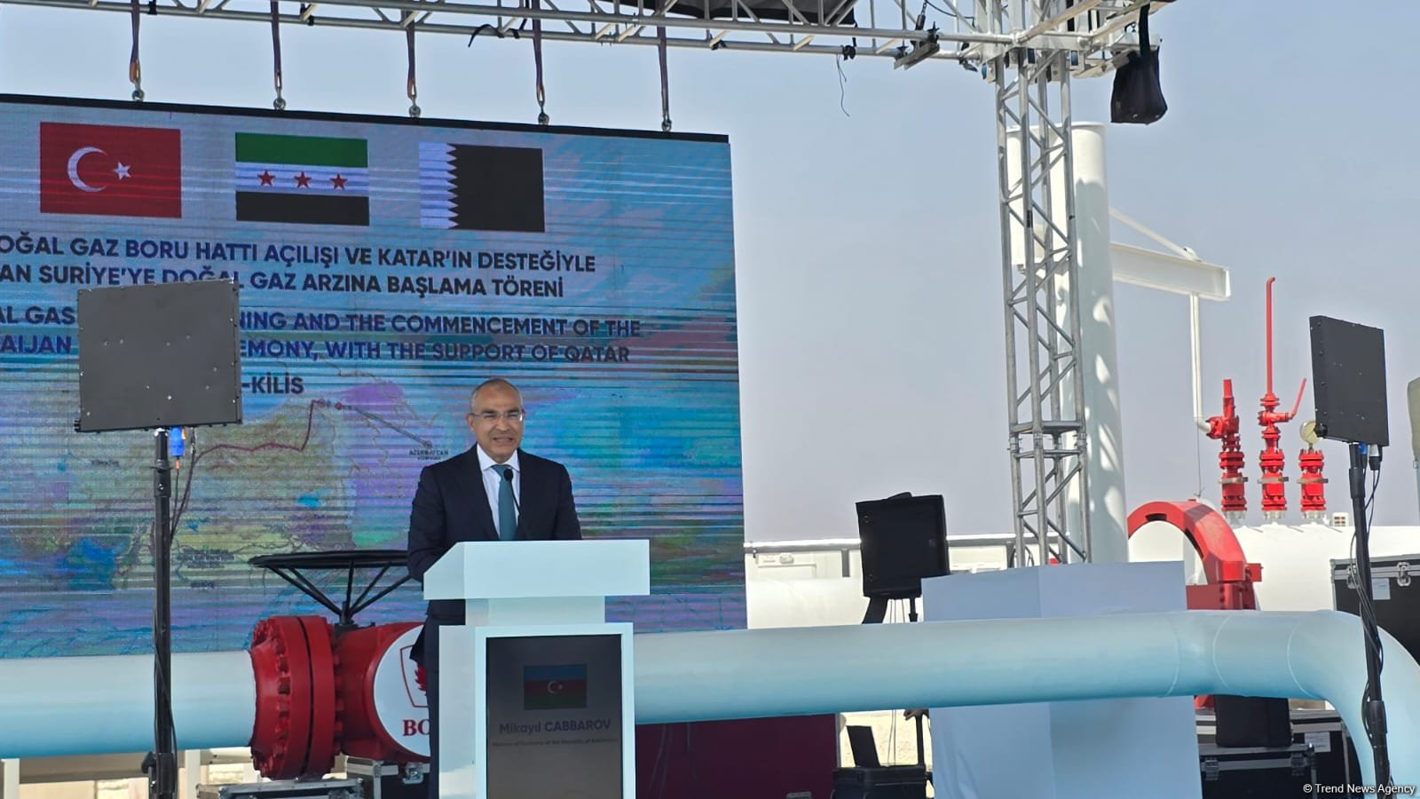 Azərbaycan qazının Suriyaya ixracına başlanıldı (FOTO) (YENİLƏNİB)