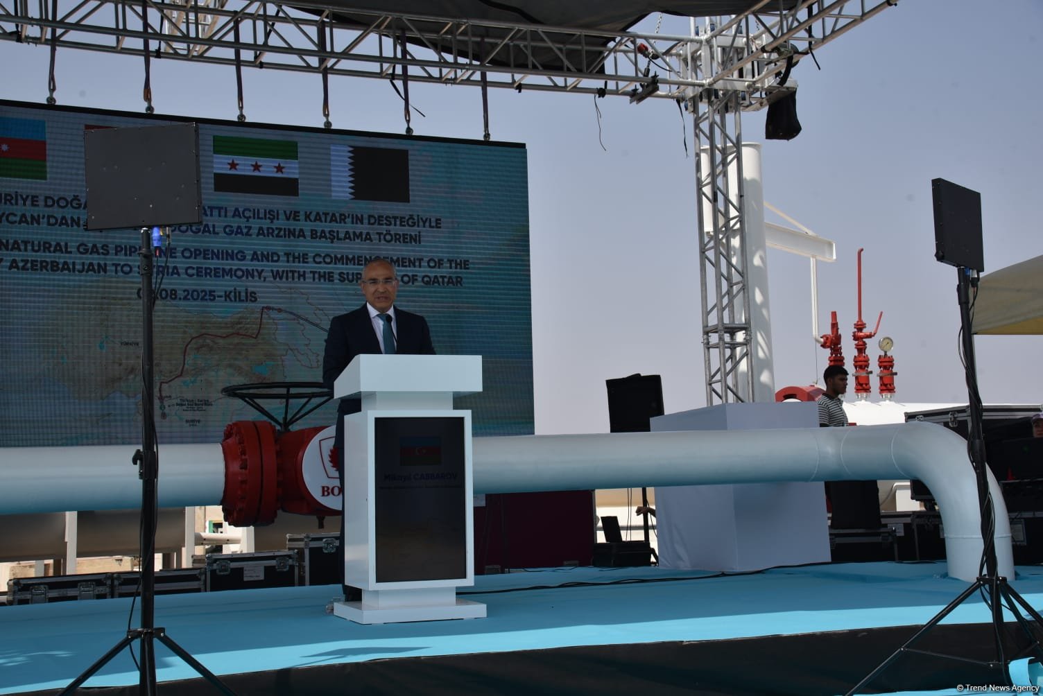 Azərbaycan qazının Suriyaya ixracına başlanıldı (FOTO) (YENİLƏNİB)