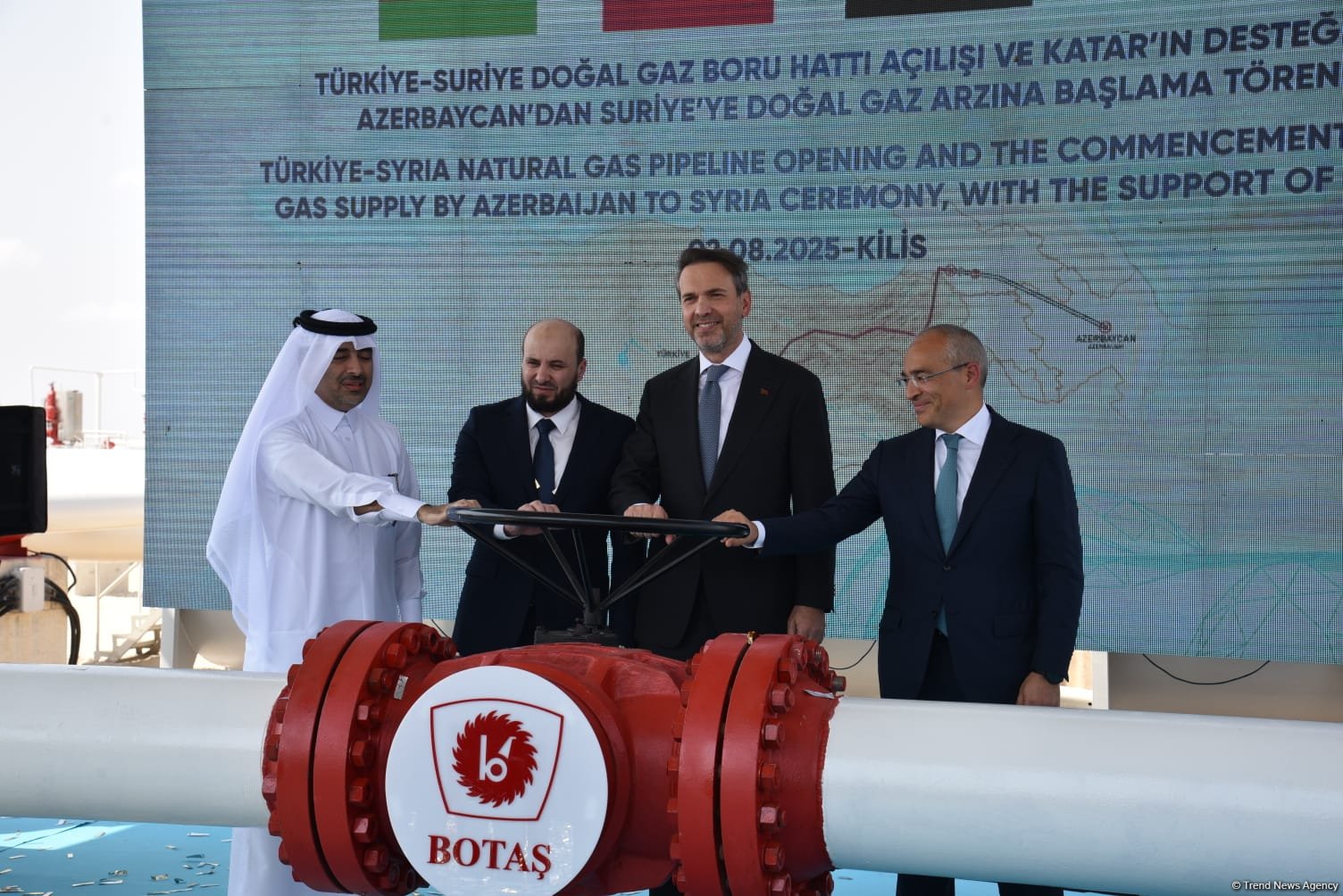 Azərbaycan qazının Suriyaya ixracına başlanıldı (FOTO) (YENİLƏNİB)