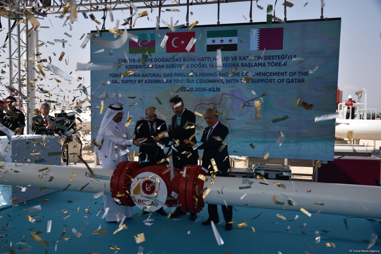 Azərbaycan qazının Suriyaya ixracına başlanıldı (FOTO) (YENİLƏNİB)