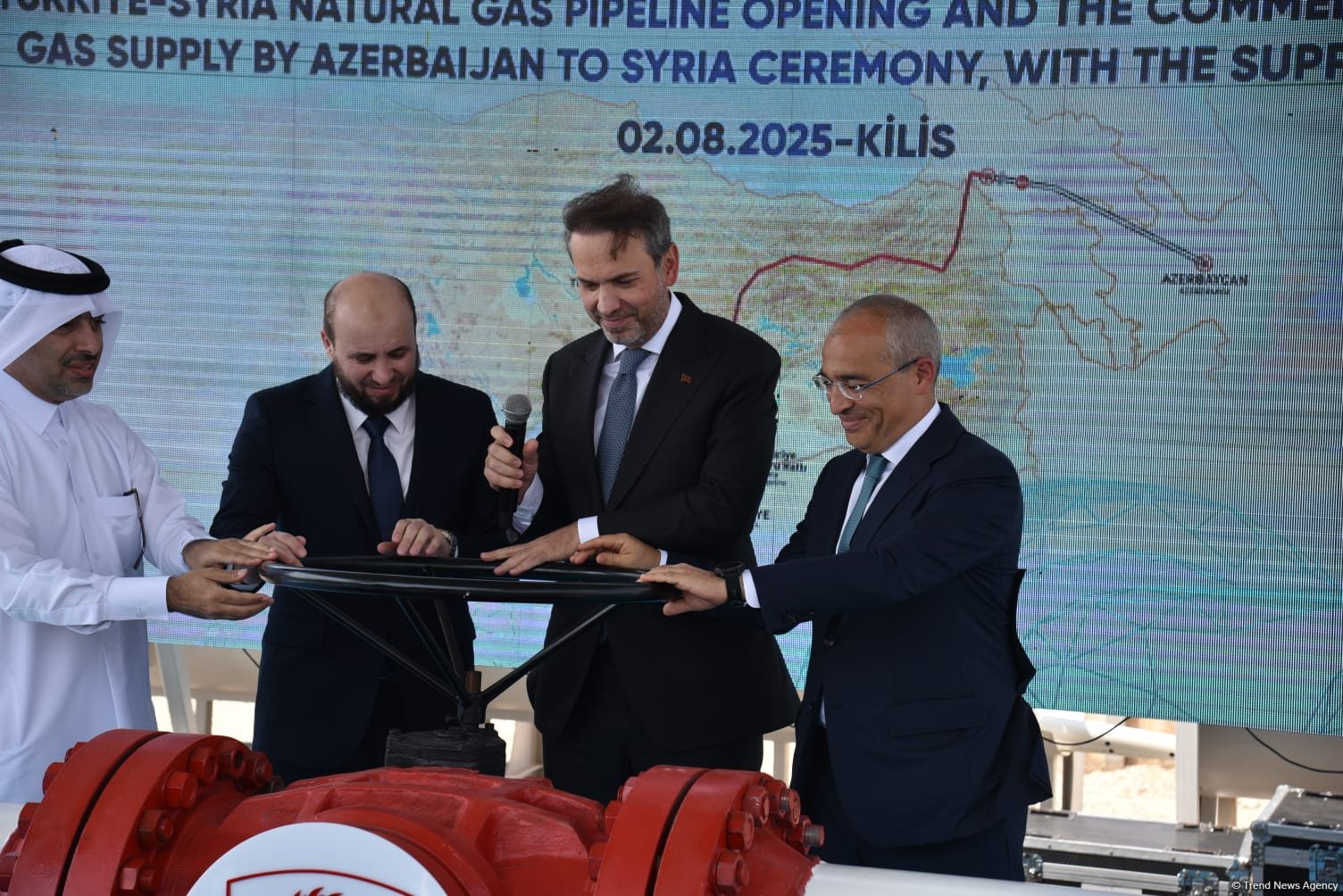 Azərbaycan qazının Suriyaya ixracına başlanıldı (FOTO) (YENİLƏNİB)