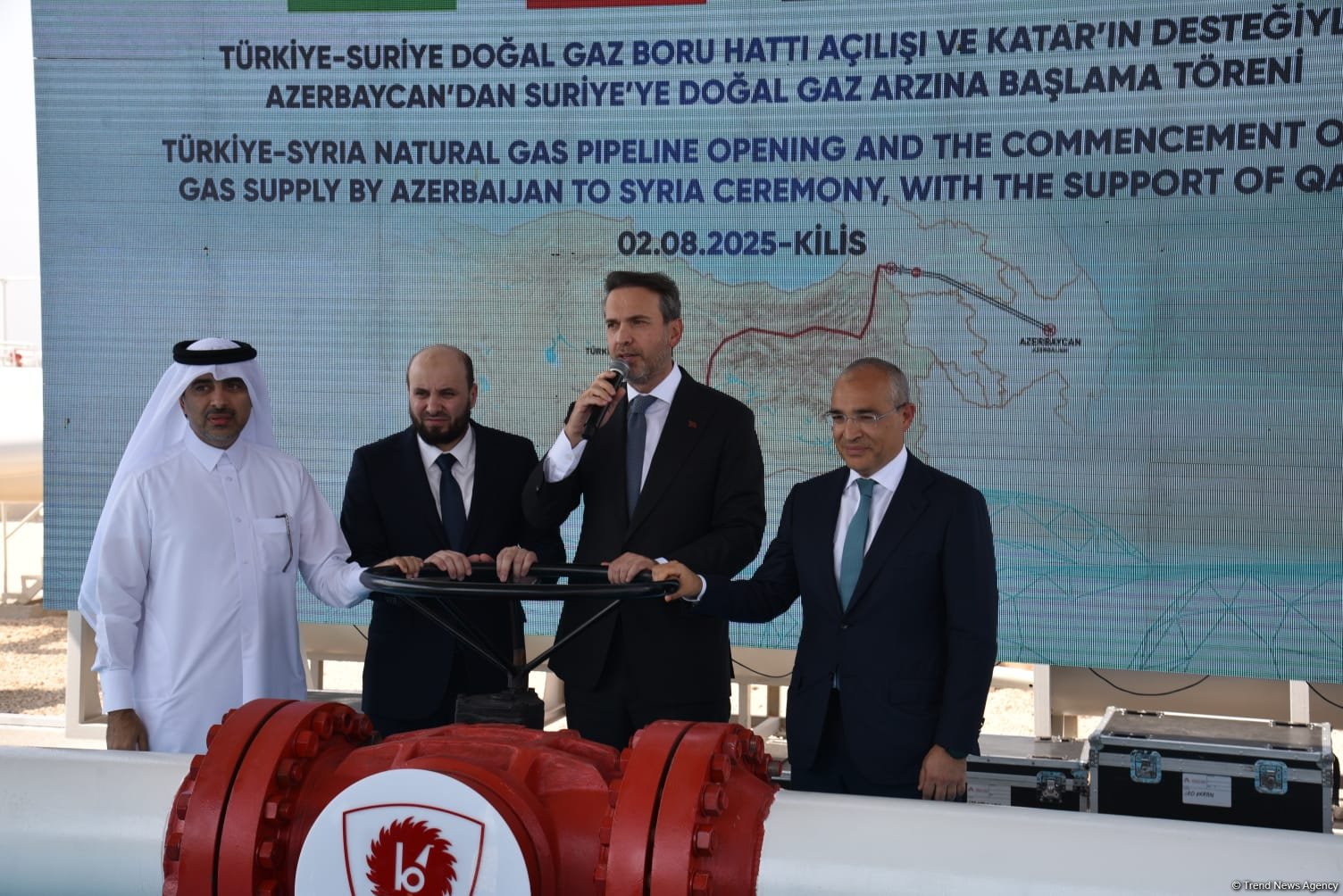 Azərbaycan qazının Suriyaya ixracına başlanıldı (FOTO) (YENİLƏNİB)