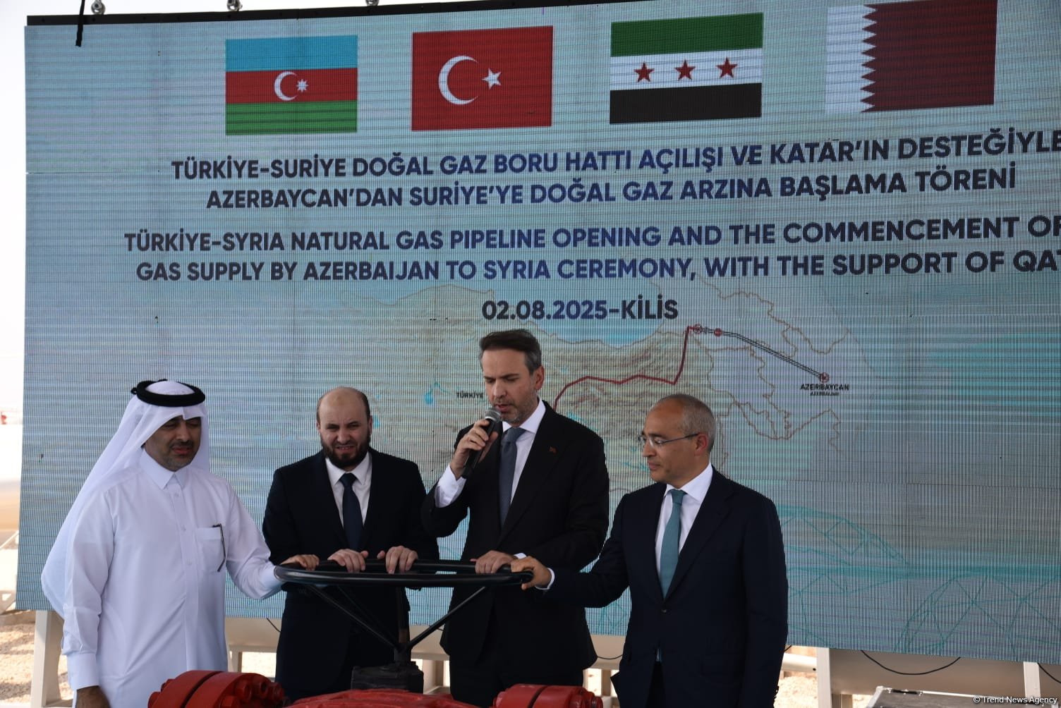 Azərbaycan qazının Suriyaya ixracına başlanıldı (FOTO) (YENİLƏNİB)