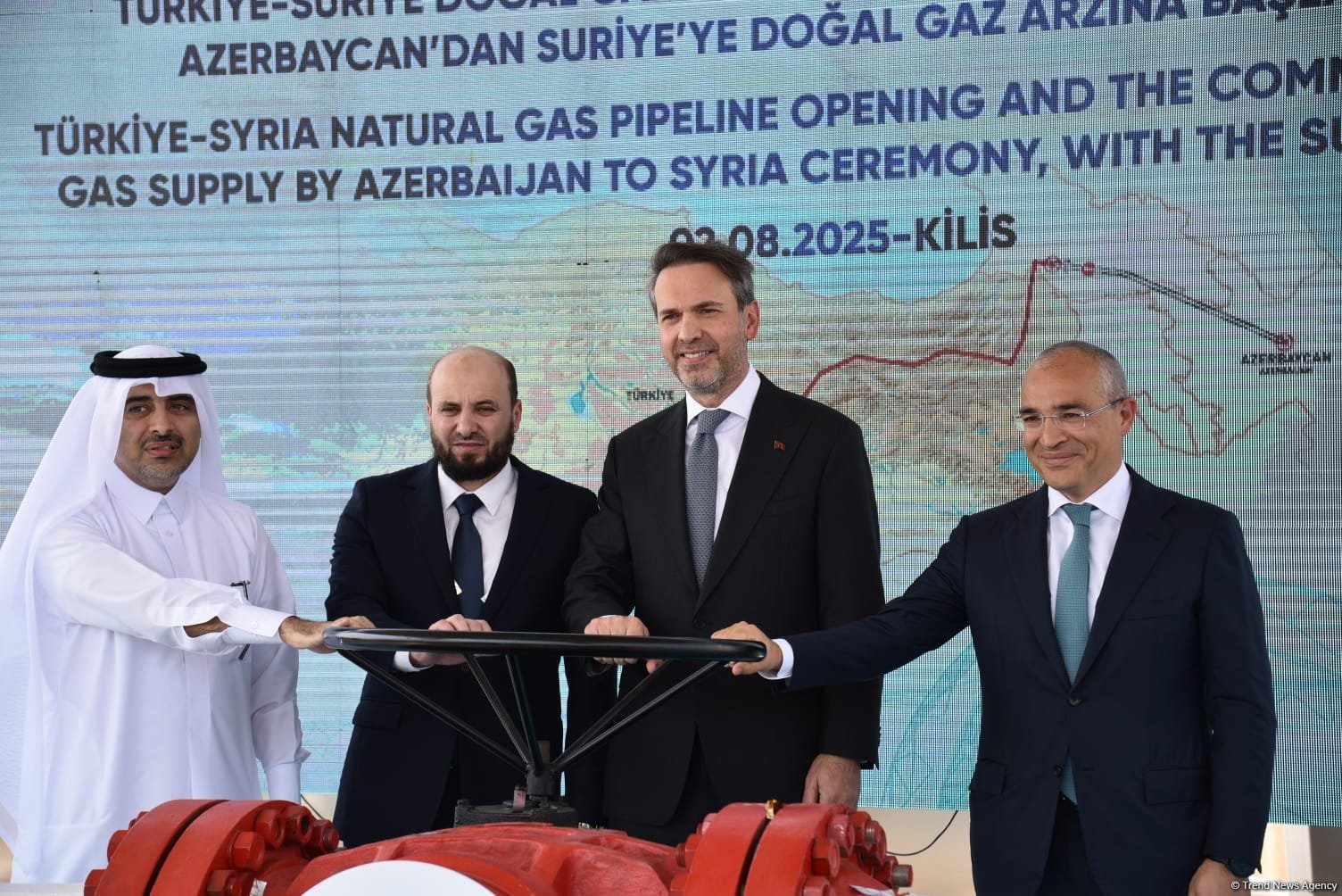 Azərbaycan qazının Suriyaya ixracına başlanıldı (FOTO) (YENİLƏNİB)