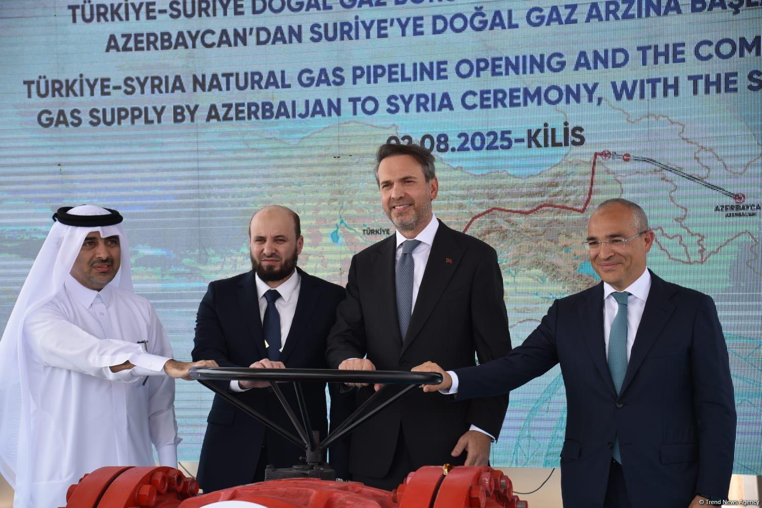 Azərbaycan qazının Suriyaya ixracına başlanıldı (FOTO) (YENİLƏNİB)