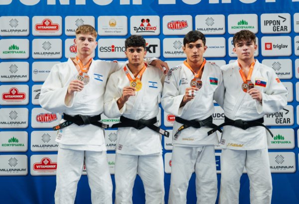 Gənc cüdoçularımız Avropa Kubokunun ilk günündə 4 medal qazanıblar (FOTO)