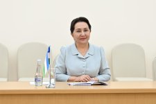 Sahibə Qafarova Türkmənistanda Özbəkistan Ali Məclisi Senatının sədri ilə görüşüb (FOTO)