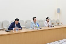 Sahibə Qafarova Türkmənistanda Özbəkistan Ali Məclisi Senatının sədri ilə görüşüb (FOTO)