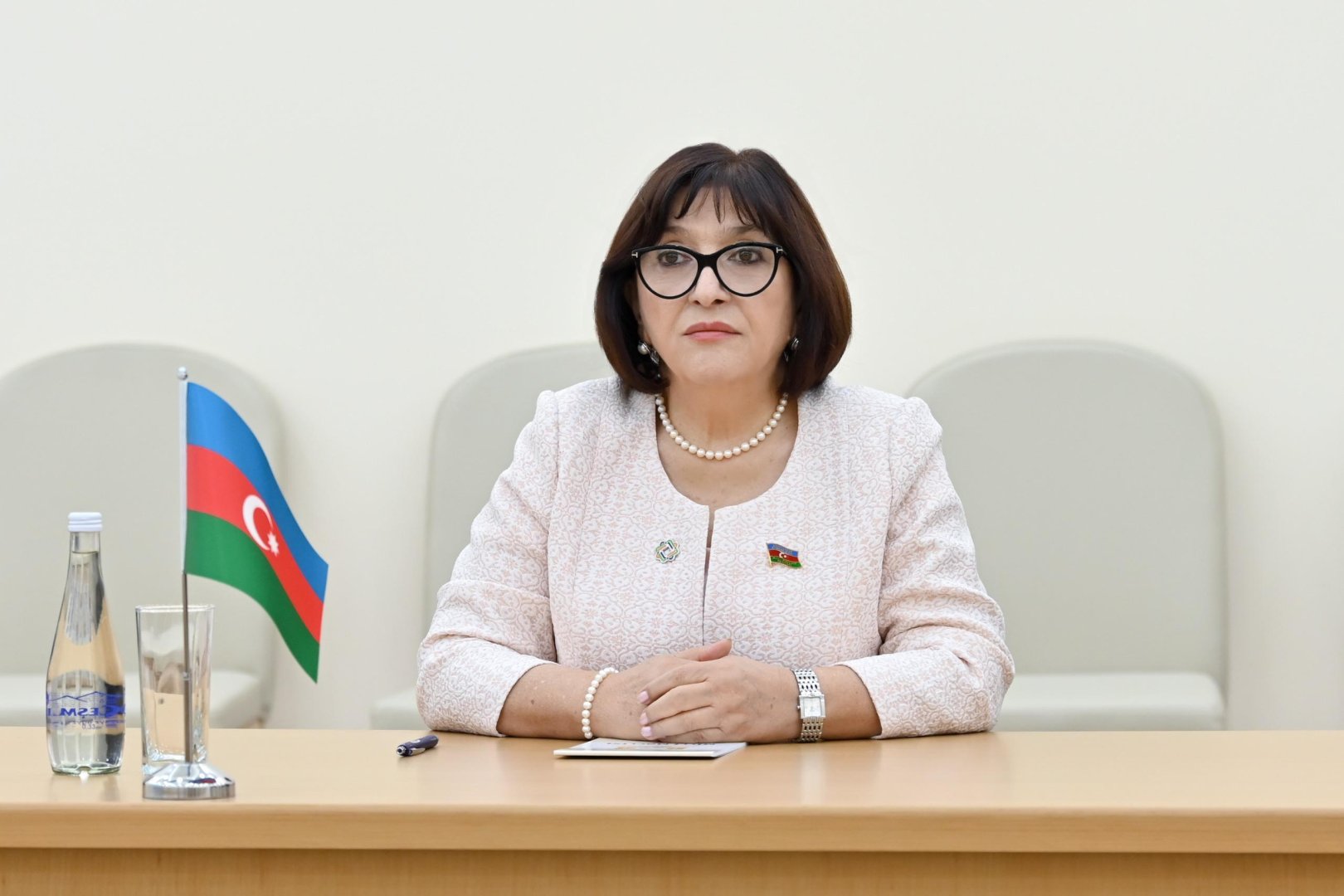 Sahibə Qafarova Türkmənistanda Özbəkistan Ali Məclisi Senatının sədri ilə görüşüb (FOTO)