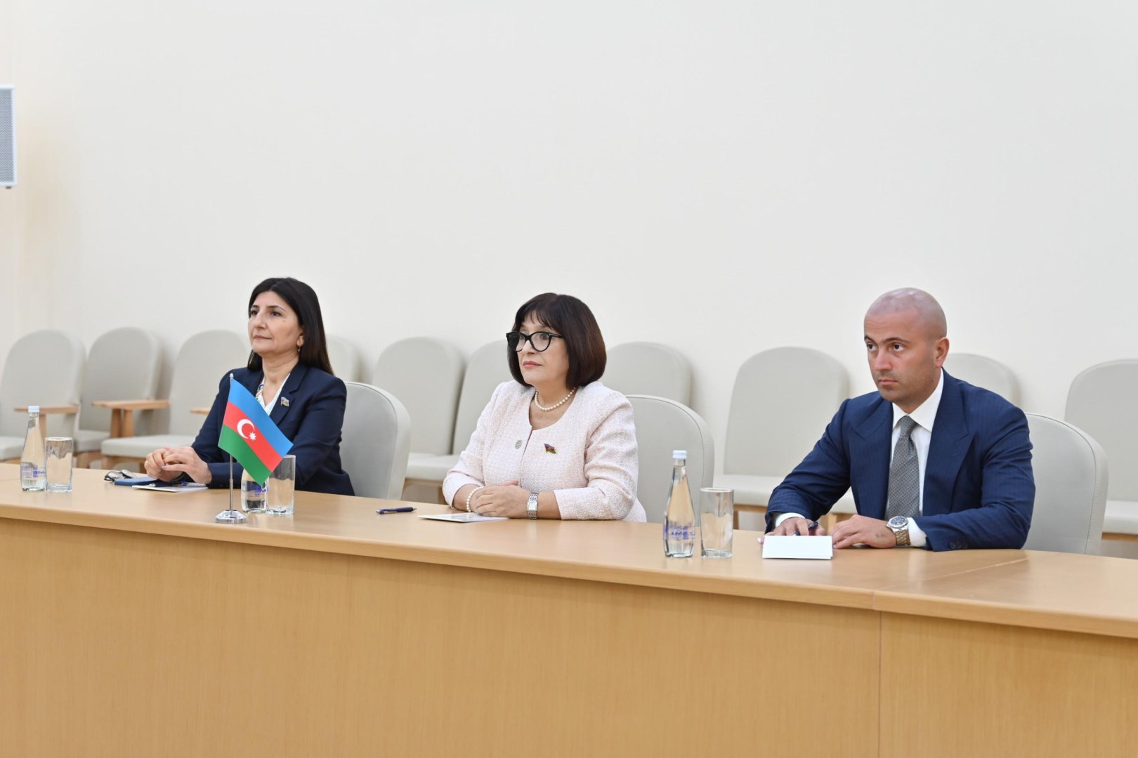 Sahibə Qafarova Türkmənistanda Özbəkistan Ali Məclisi Senatının sədri ilə görüşüb (FOTO)