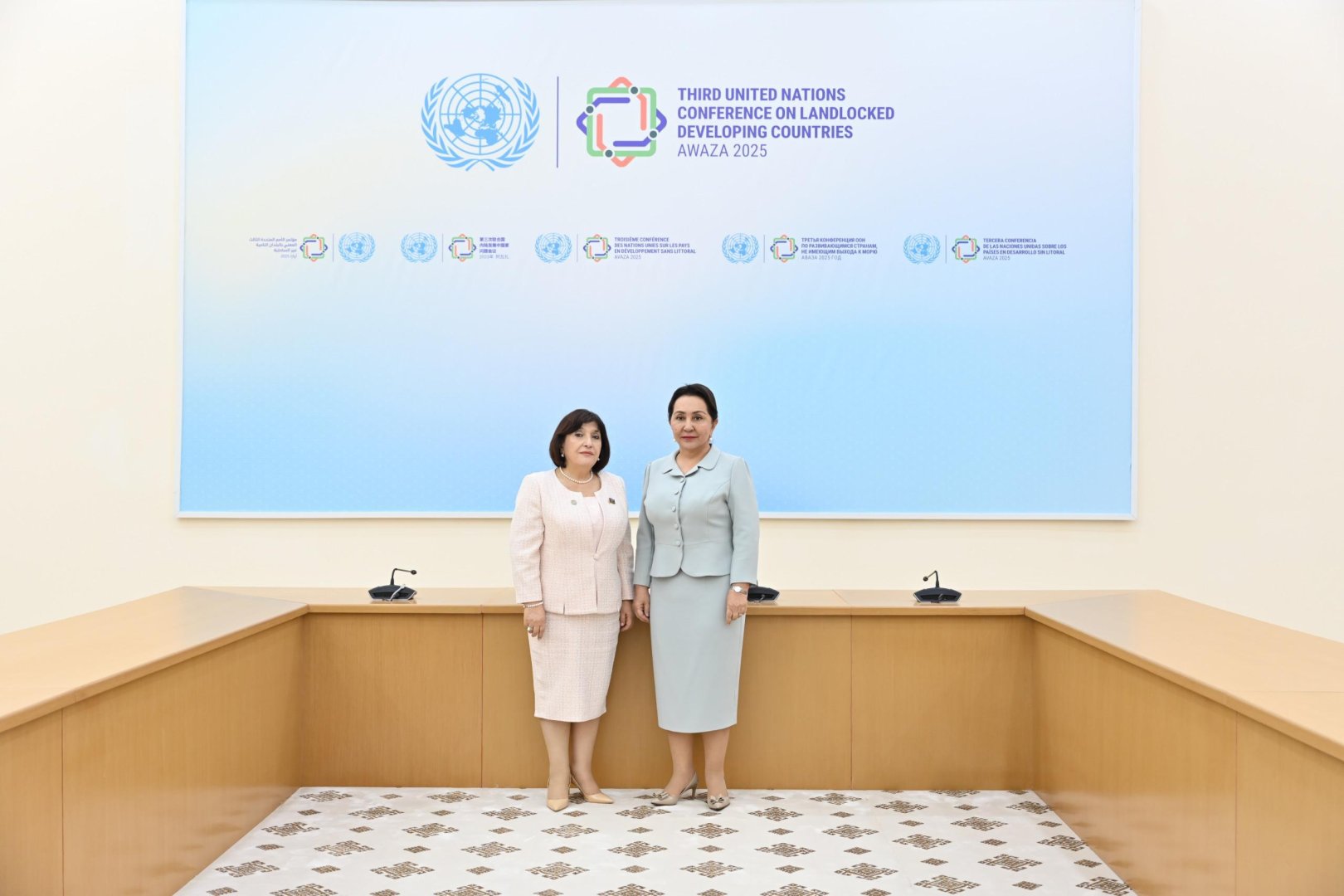 Sahibə Qafarova Türkmənistanda Özbəkistan Ali Məclisi Senatının sədri ilə görüşüb (FOTO)