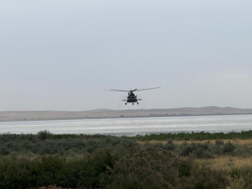 Qazaxıstanda itkin düşən helikopterin axtarışları 11 gündür davam edir (FOTO)