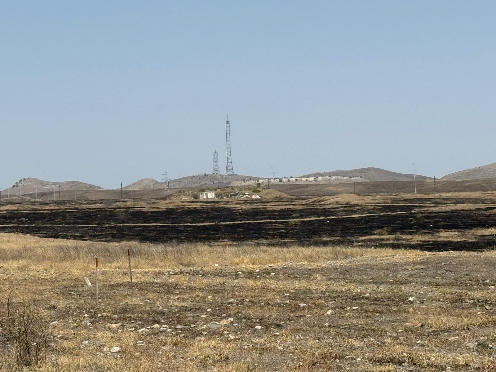 Cəbrayılda yanğına səbəb olan şəxslər saxlanıldı (FOTO)