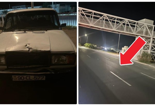 Piyada keçidinin altından yolu keçməyə cəhd edən ana və övladını maşın vurub öldürdü