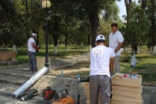 Möminə xatun türbəsinin bərpasına başlanılıb (FOTO)