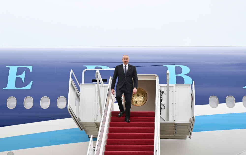 Prezident İlham Əliyev ABŞ-a işgüzar səfərə gəlib (FOTO/VİDEO)