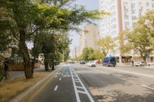 Hüseyn Cavid prospektində mikromobillik zolağı genişləndirildi (FOTO)