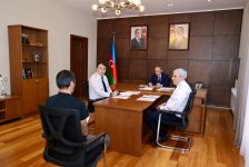 Baş prokuror Qəbələ rayonunda vətəndaşları qəbul edib (FOTO)