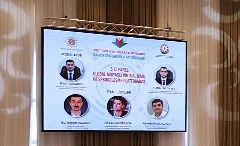 Xankəndidə diaspor gəncləri ilə qlobal miqyaslı virtual icma və şəbəkələşmə mövzusunda müzakirələr aparılıb (FOTO)
