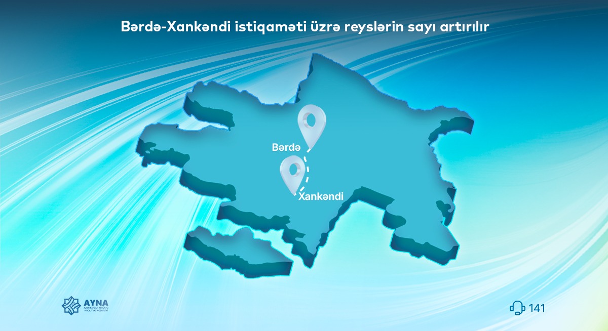 Bərdə-Xankəndi istiqaməti üzrə reyslərin sayı artırılır (FOTO)