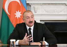 Prezident İlham Əliyev Ağ Evdə mətbuata bəyanatla çıxış edib (FOTO)