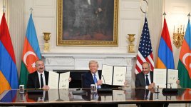 Birinci vitse-prezident Mehriban Əliyeva Prezident İlham Əliyevin Vaşinqtonda Donald Tramp və Nikol Paşinyanla görüşü ilə bağlı paylaşım edib (FOTO)