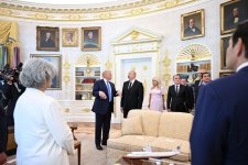 Prezident İlham Əliyev Ağ Evə gəlib (FOTO/VİDEO) (YENİLƏNİB)