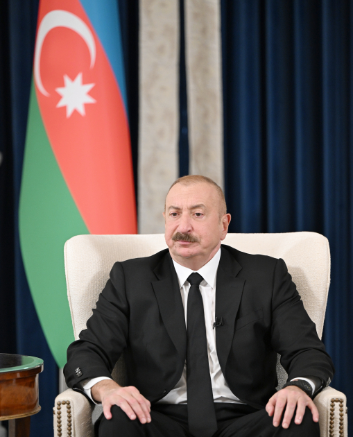 Prezident İlham Əliyev Vaşinqtonda Azərbaycanın media nümayəndələrinə müsahibə verib (FOTO/VİDEO)