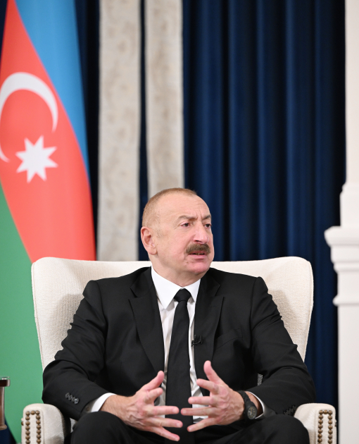 Prezident İlham Əliyev Vaşinqtonda Azərbaycanın media nümayəndələrinə müsahibə verib (FOTO/VİDEO)