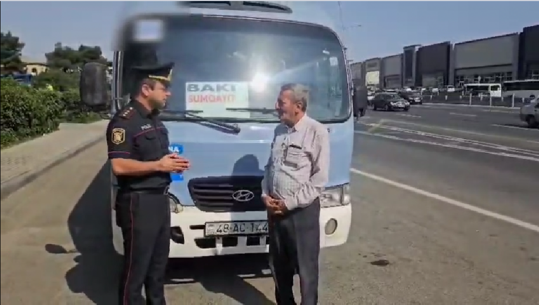 Sərxoş vəziyyətdə avtobus idarə edən sürücü həbs edilib