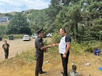 FHN yanğın təhlükəsizliyi ilə bağlı maarifləndirmə işlərini davam etdirir (FOTO)