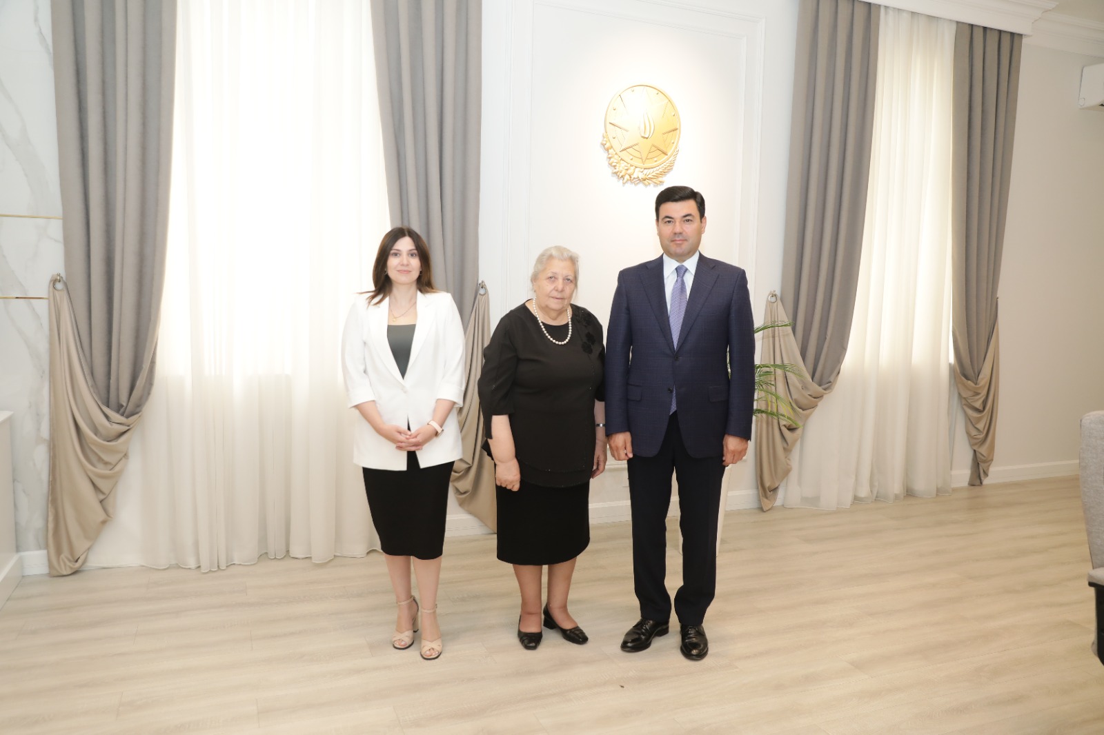 Xaçmazda Sürəyya Əmirova Fəxri Fərmanla təltif edilib (FOTO)