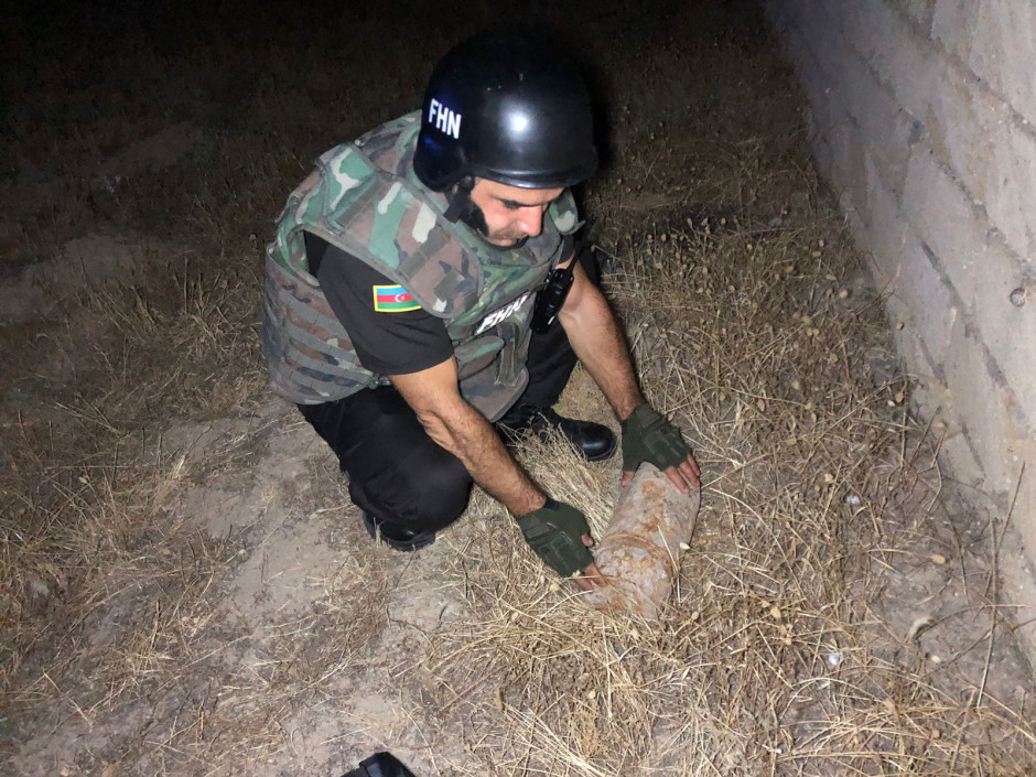 Yaşmada hərbi sursat tapılıb (FOTO/VİDEO)