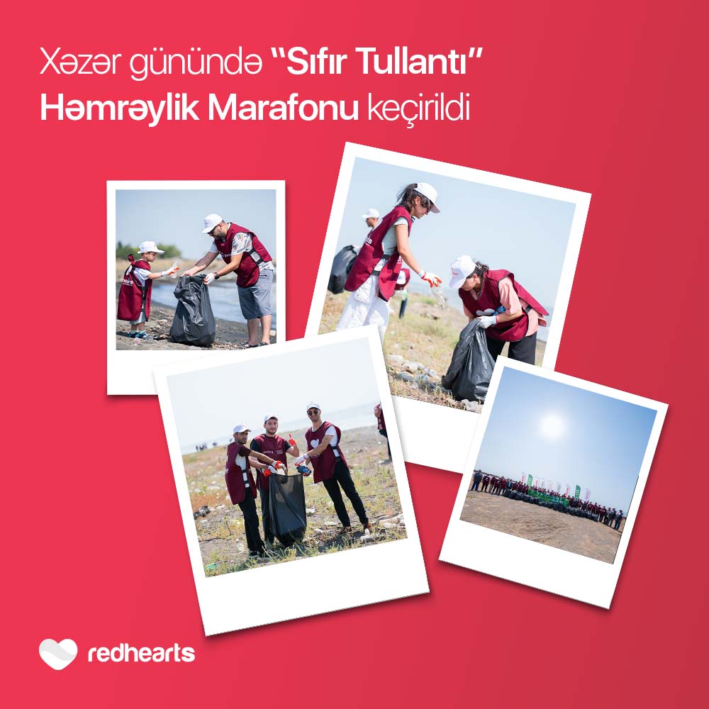 “Sıfır Tullantı” Həmrəylik Marafonu davam edir: Xəzər Günündə 768 kq tullantı toplanıldı