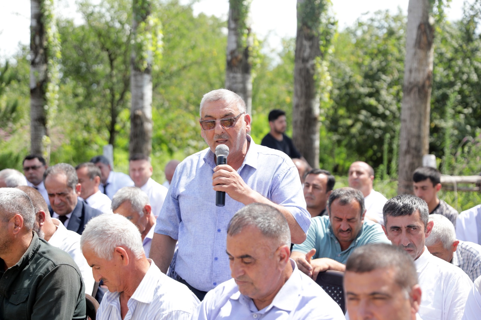 Xaçmazın Dədəli kəndində səyyar qəbul keçirilib (FOTO)