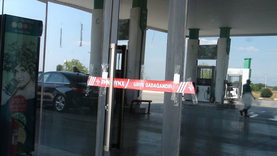 Qubada yanğın təhlükəli yanacaqdoldurma məntəqəsinin fəaliyyəti dayandırılıb (FOTO)
