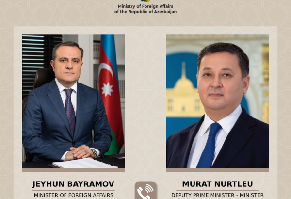 Ceyhun Bayramov Qazaxıstan XİN rəhbəri ilə Vaşinqton görüşünün nəticələrini müzakirə edib