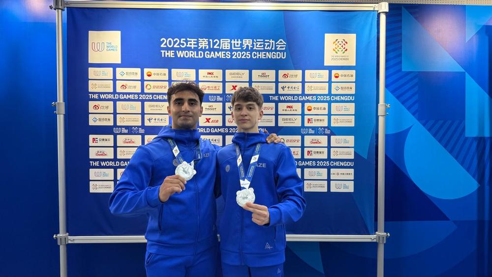 Azərbaycan gimnastları Dünya Oyunlarında 3 gümüş medal qazanıb (FOTO)
