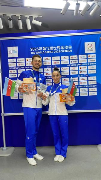 Azərbaycan gimnastları Dünya Oyunlarında 3 gümüş medal qazanıb (FOTO)