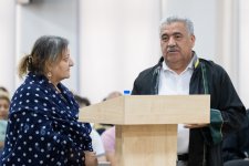 Ermənistan silahlı qüvvələrinin Zəngilana hücumları nəticəsində məcburi köçkün düşmüş, yaralanmış, doğmaları öldürülmüş şəxslər məhkəmədə ifadə veriblər (FOTO)